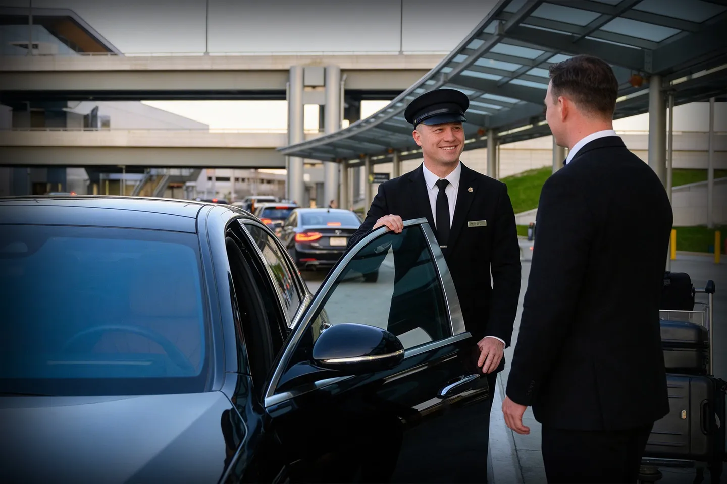 Professional local car service for Pittsburgh International PIT Airport with luxury vehicle and chauffeur