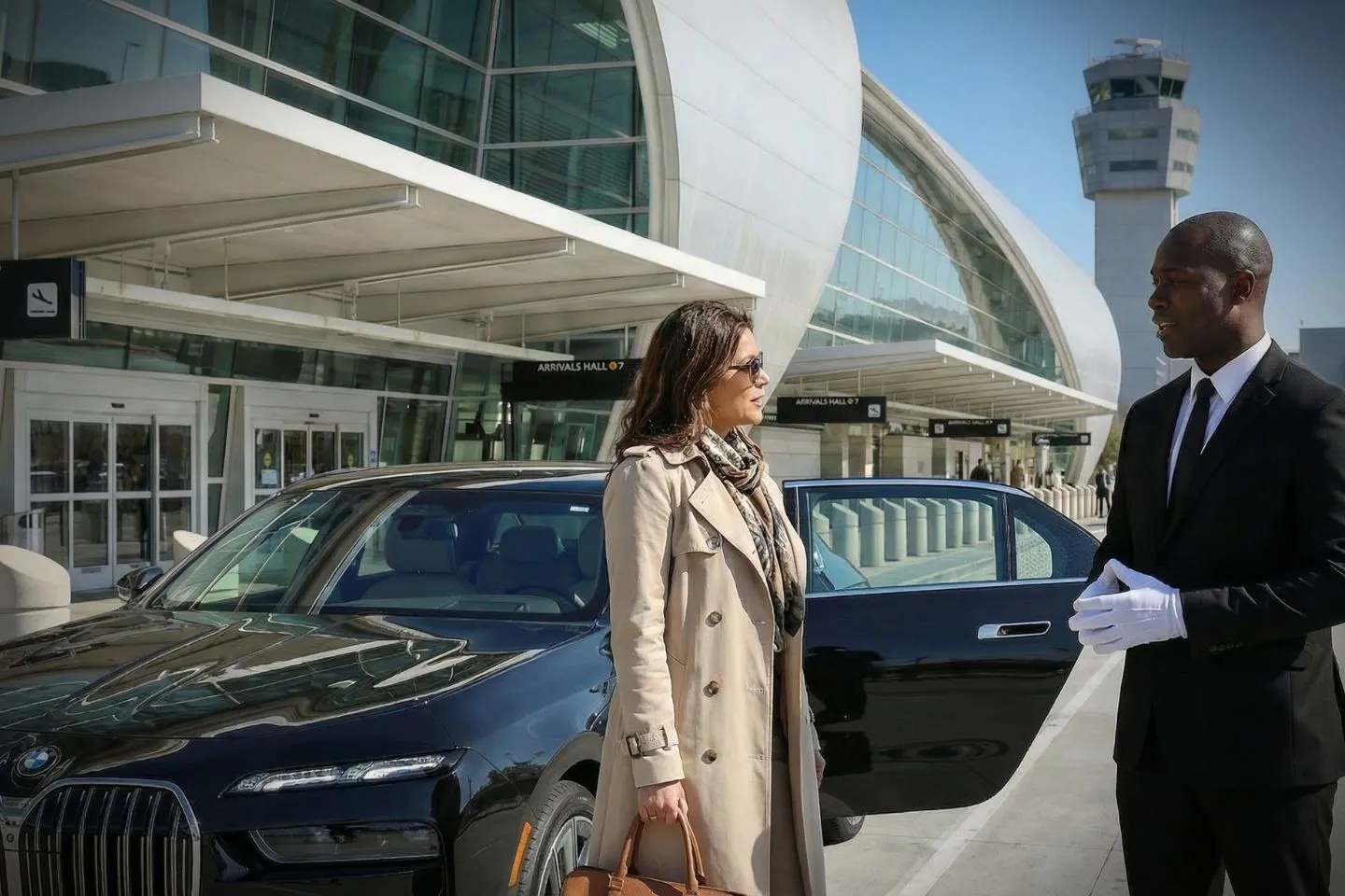 LBE Car Service SUV on US 101 near San Jose California airport transfer