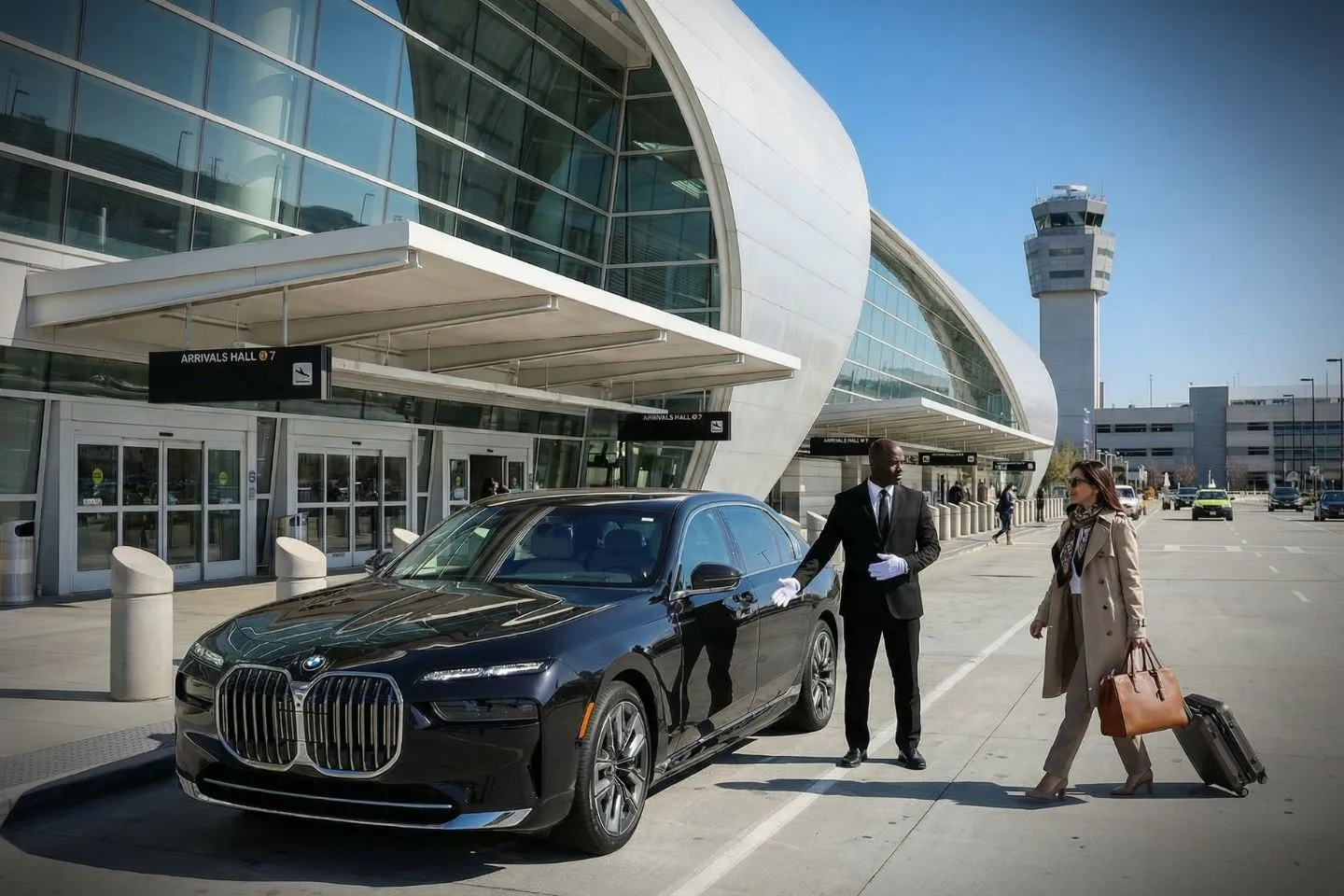 Chauffeur with San Jose Mineta International (SJC) Car Service in downtown San Jose business district