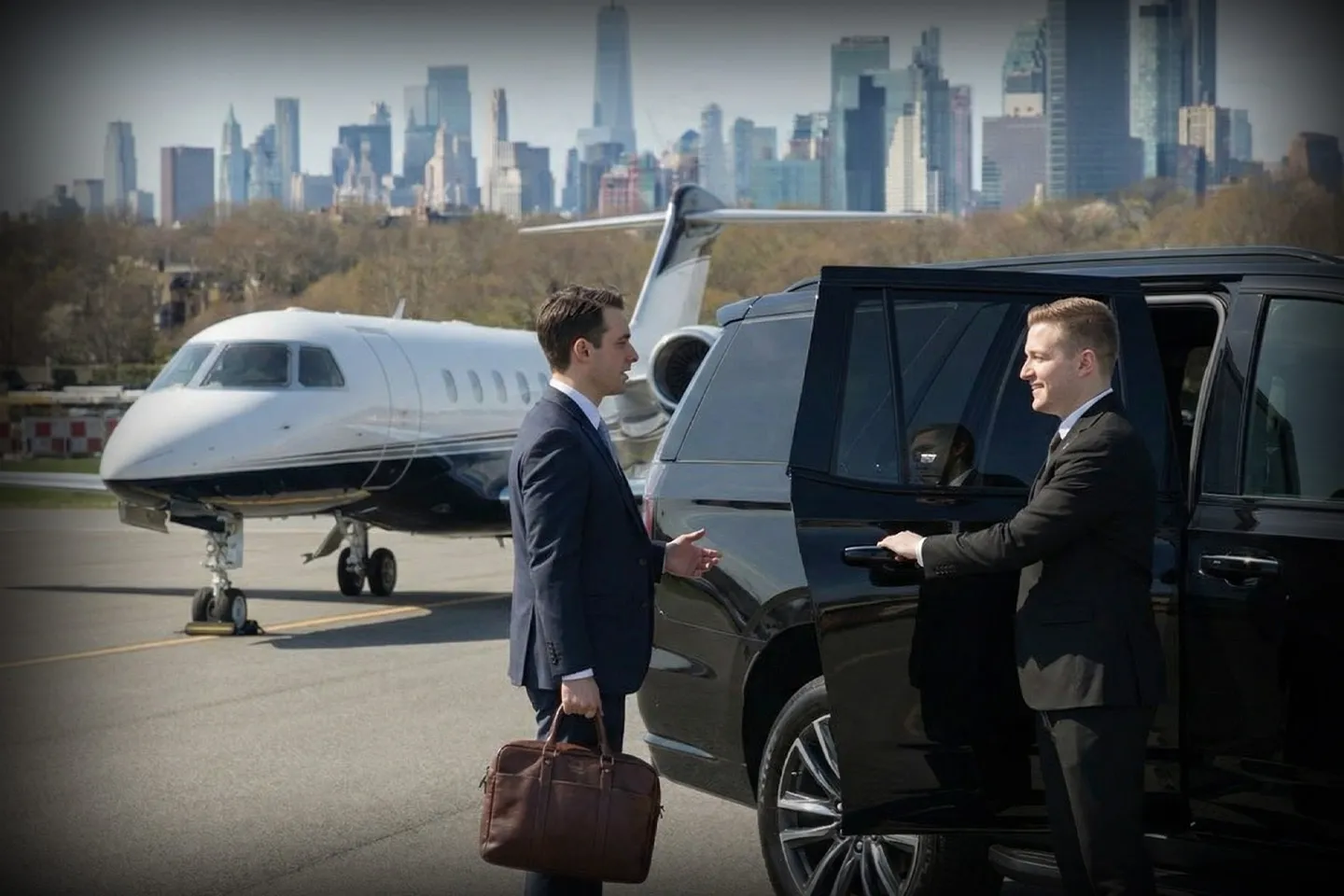 Airport Car Service in New York Professional airport car service in New York with luxury vehicle and chauffeur