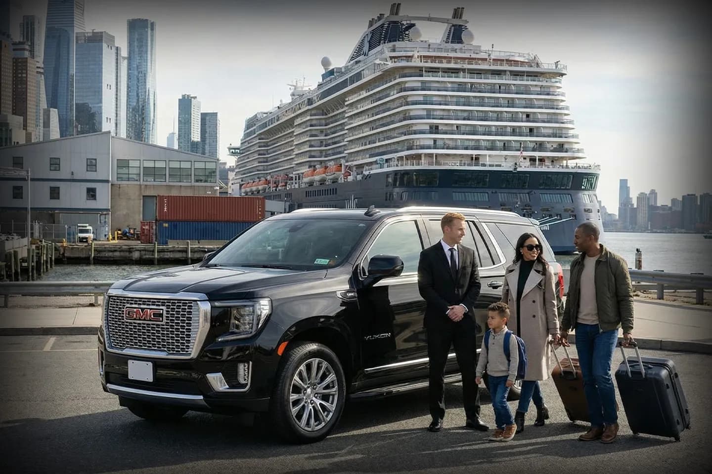 Car Service to NYC Cruise Terminal Professional car service to NYC cruise terminal with luxury vehicle and chauffeur