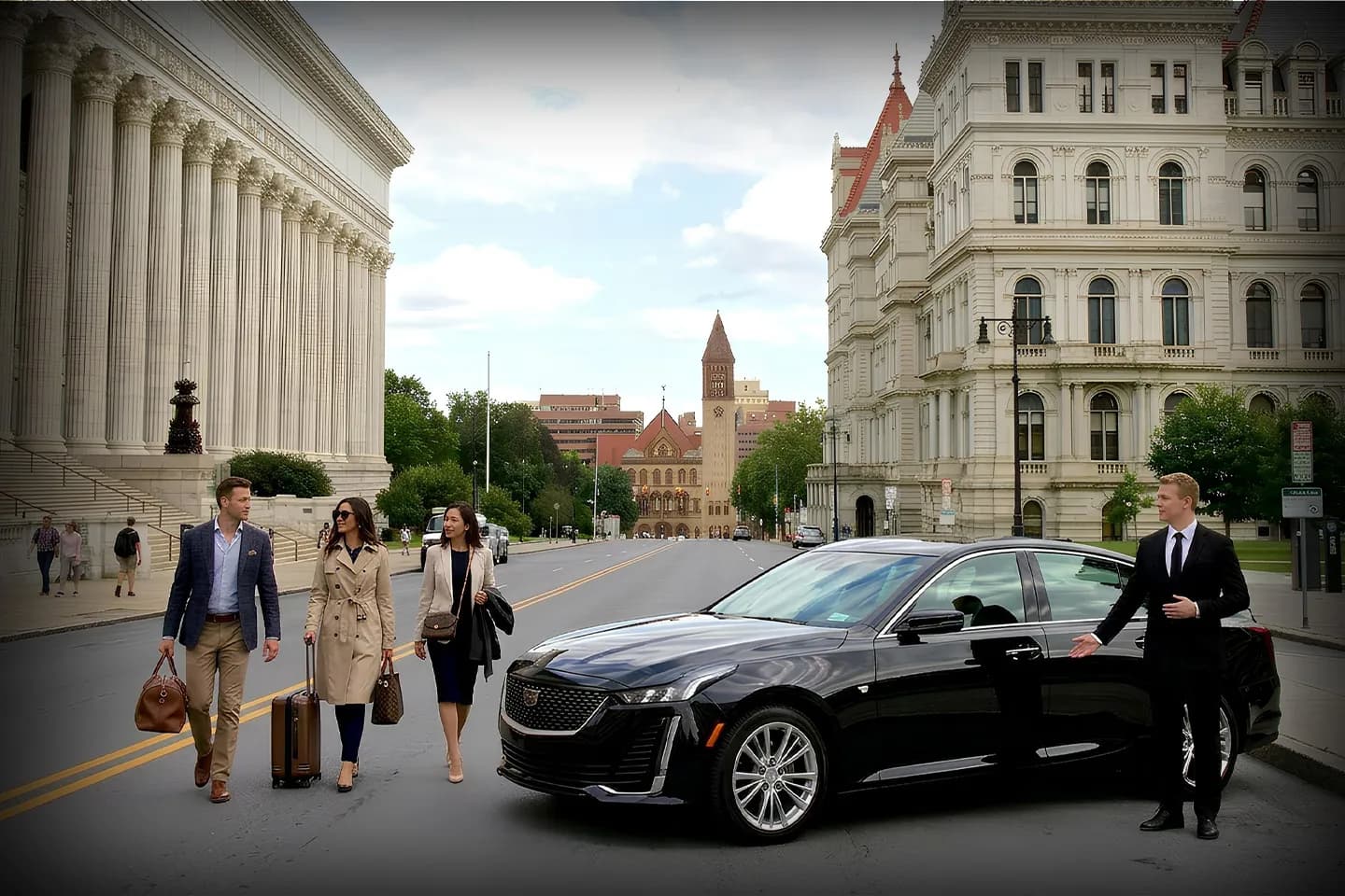 Chauffeur Service in Albany, NY Airport pickup by Albany NY chauffeur service