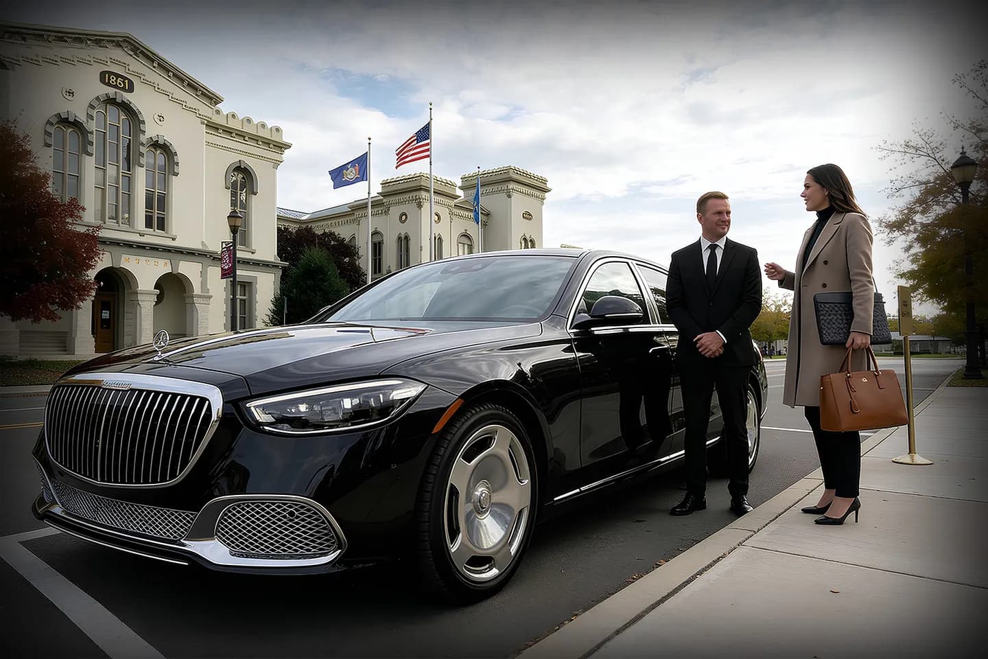 Chauffeur Service in Chemung, NY Luxury sedan used for Chemung NY chauffeur service rides
