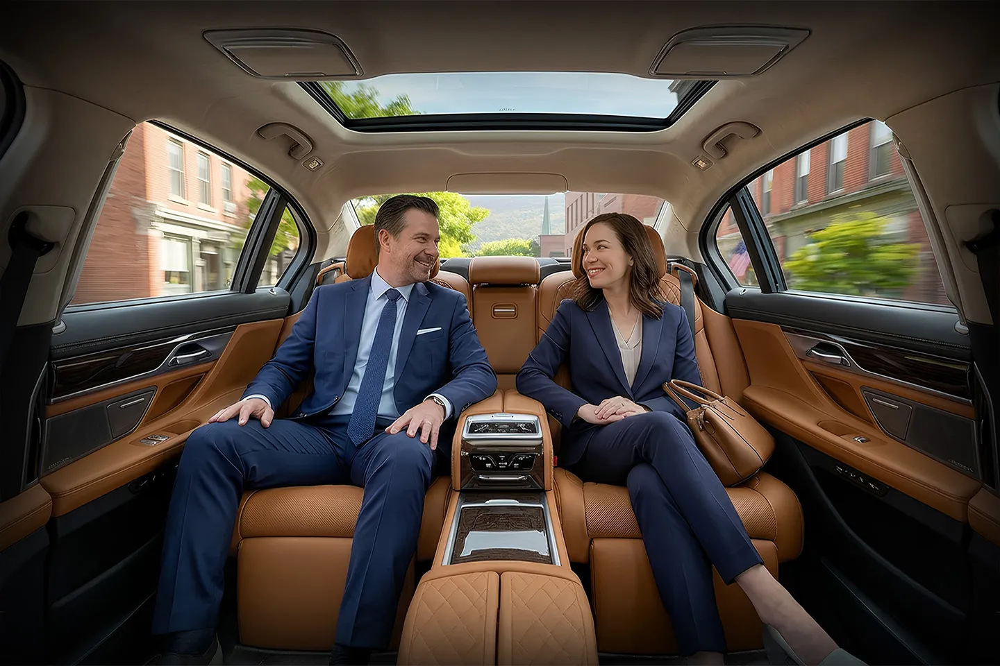 Chauffeur Service in Dutchess, NY Premium black car arriving for Dutchess NY pickup