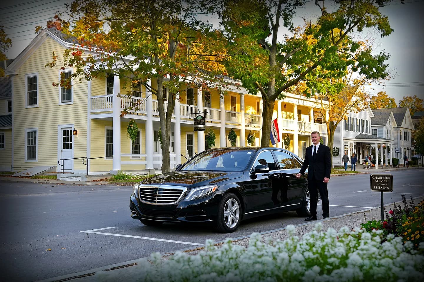 Chauffeur Service in Essex, NY Premium black car used in Essex NY chauffeur service