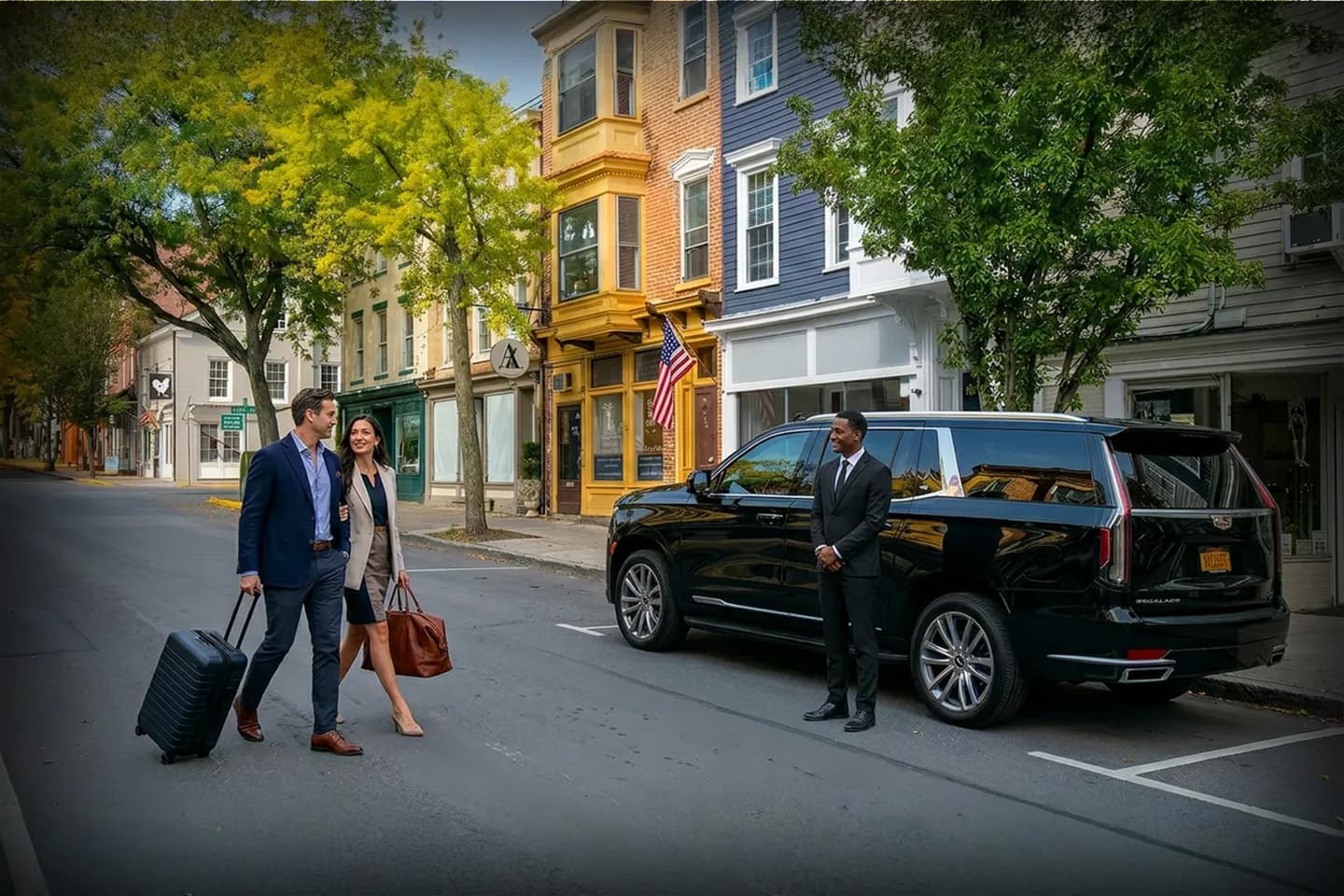 Chauffeur Service in Franklin, NY Airport transfer vehicle by Franklin NY Chauffeur Service with luggage assistance and driver
