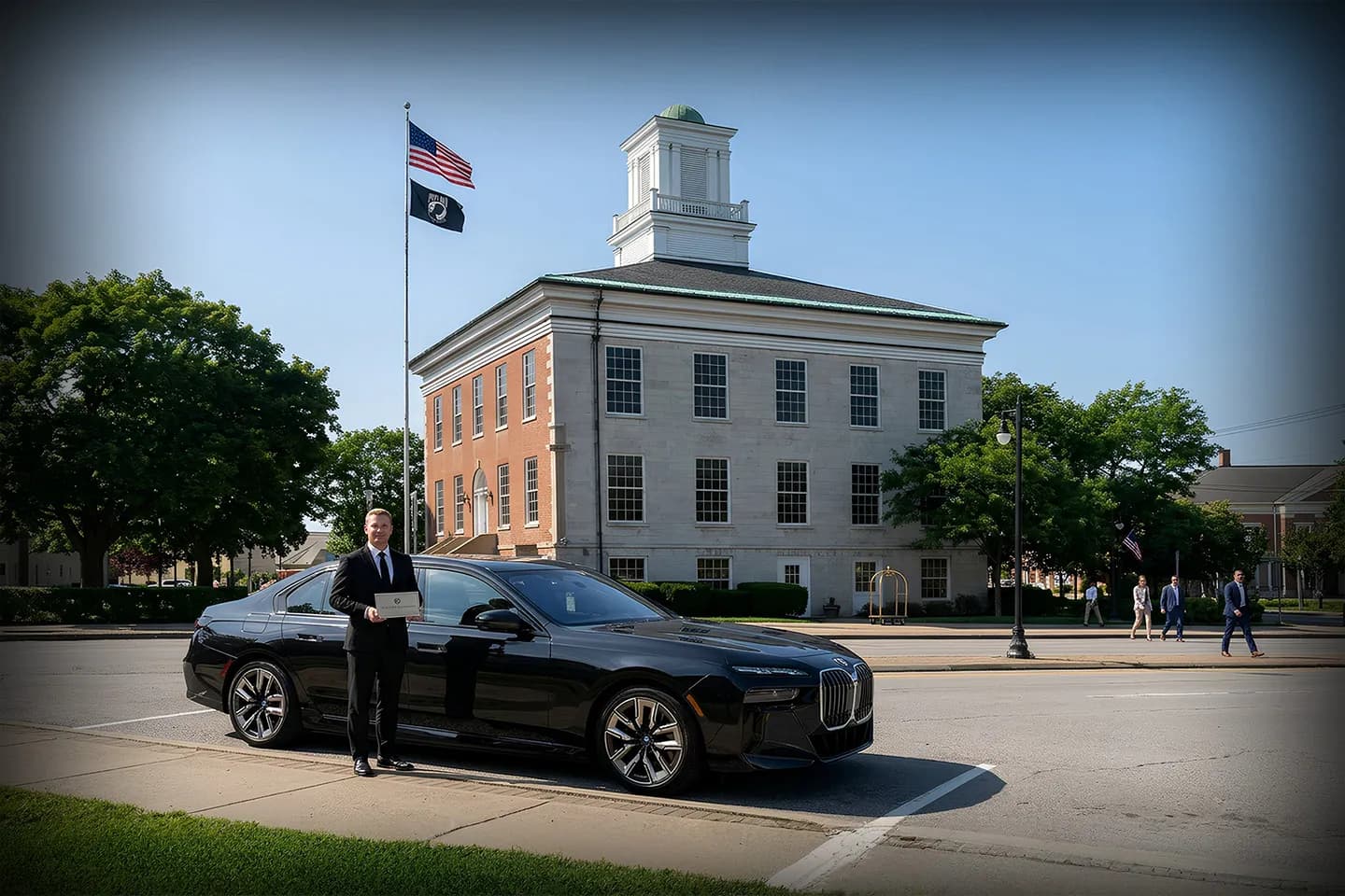 Chauffeur Service in Genesee, NY Professional chauffeur opening car door in Genesee, NY Chauffeur Service