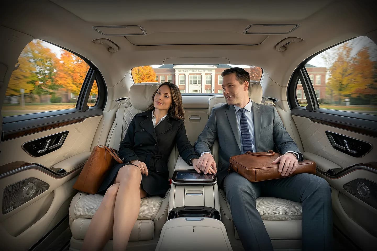 Chauffeur Service in Jefferson, NY Wedding chauffeur service in Jefferson NY with elegant black car and uniformed driver