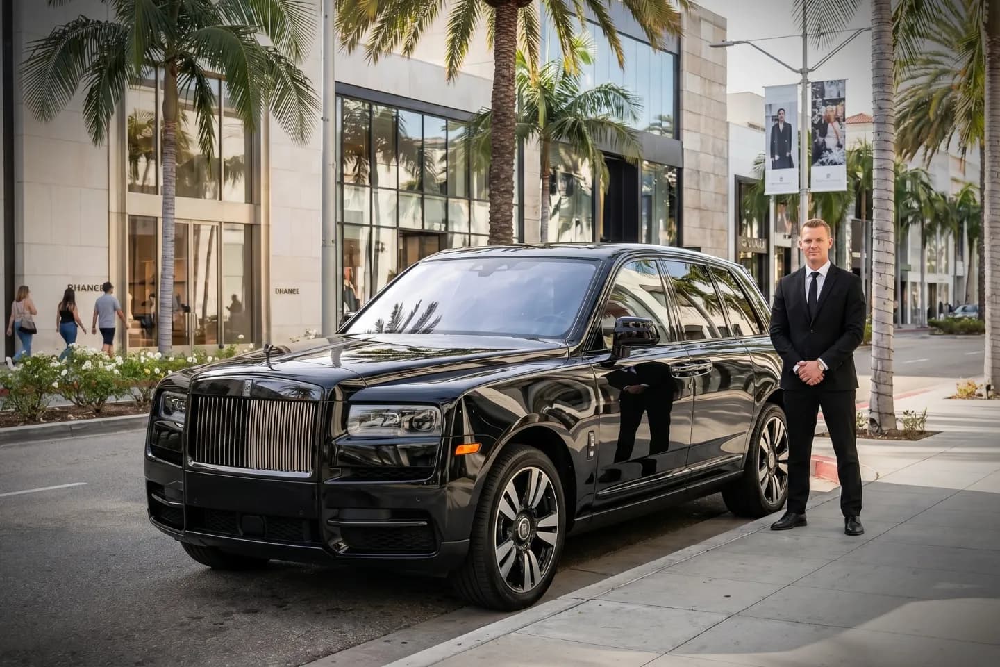 Manatee, FL Car Service Premium black sedan providing professional car service in Manatee, FL.