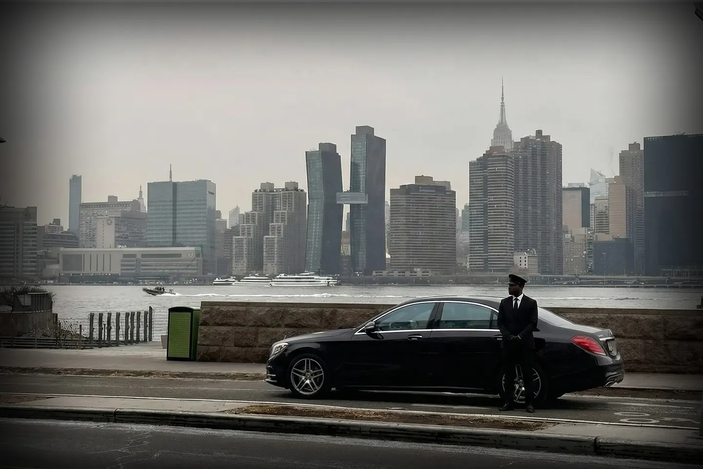 Professional NYC Chauffeur Service Licensed chauffeur opening door for client in New York City luxury car