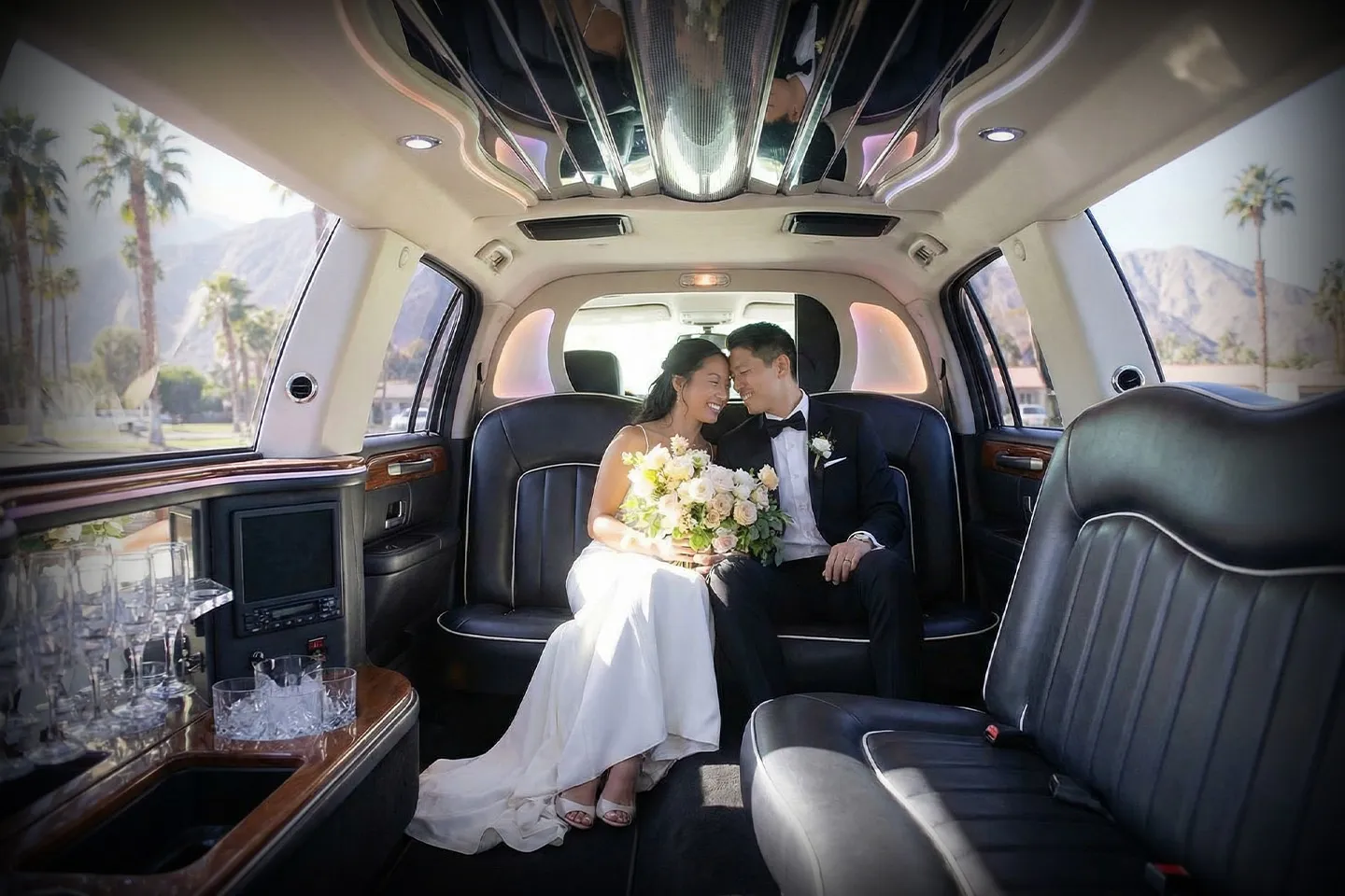 New York Wedding Limo Service Luxury stretch limousine for wedding transportation in New York City