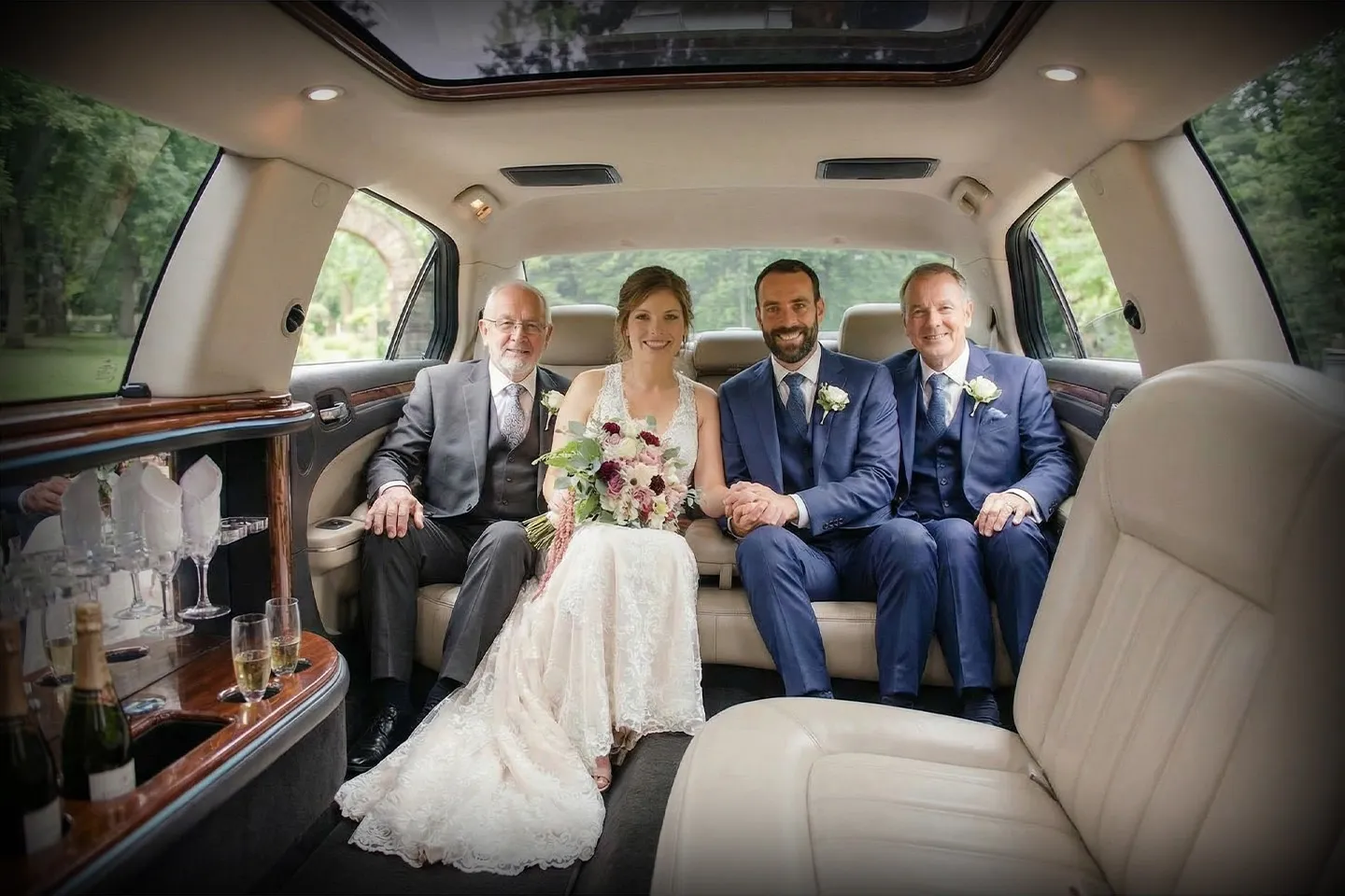 Nassau, NY Wedding Limo Service Luxury wedding limo service in Nassau, New York with professional chauffeur