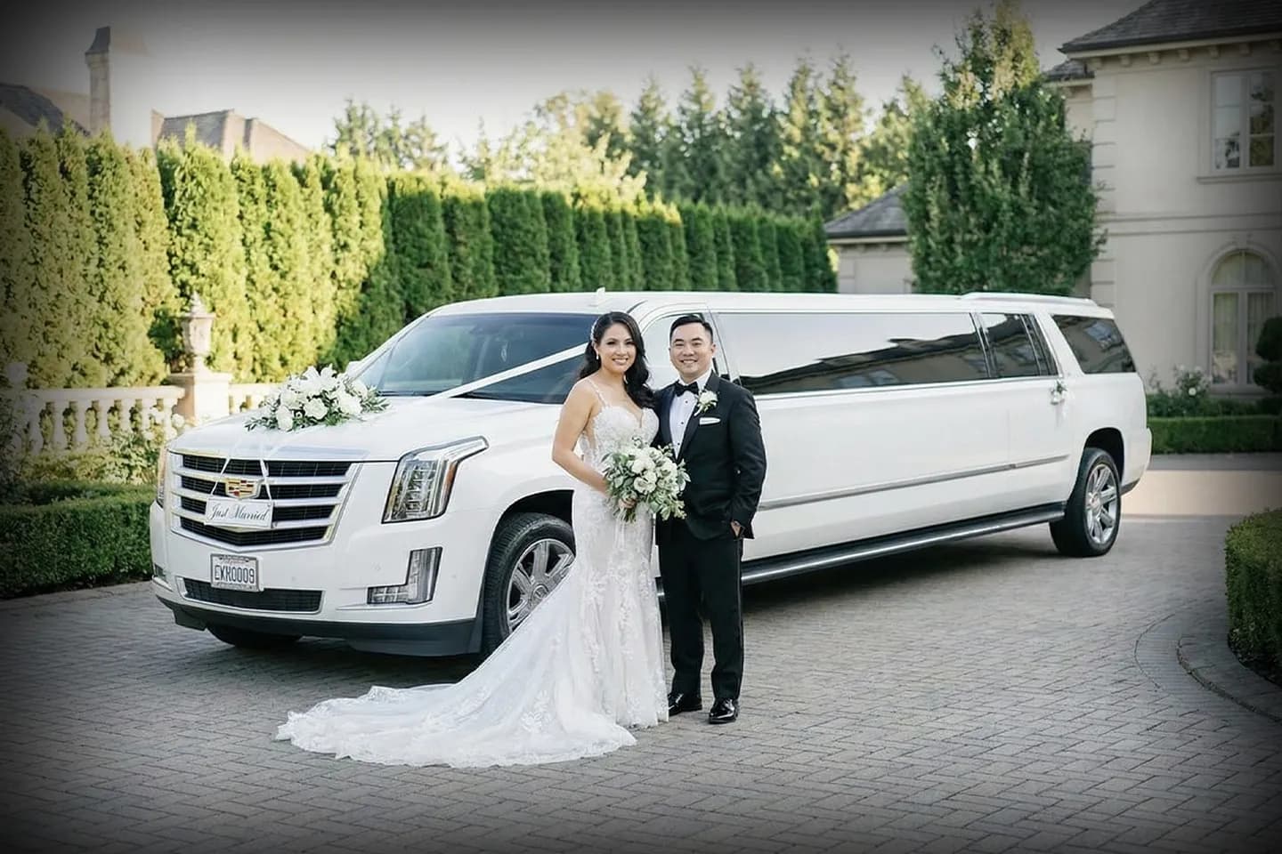 Suffolk, NY Wedding Limo Service Luxury wedding limo service in Suffolk, New York with professional chauffeur