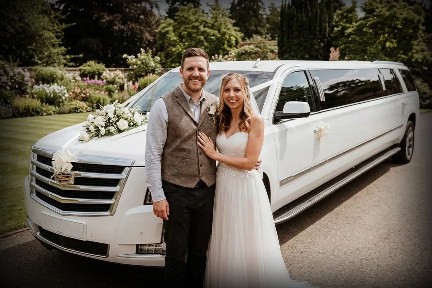 wedding limo service Stretch limousine wedding service with luxury interior and professional driver