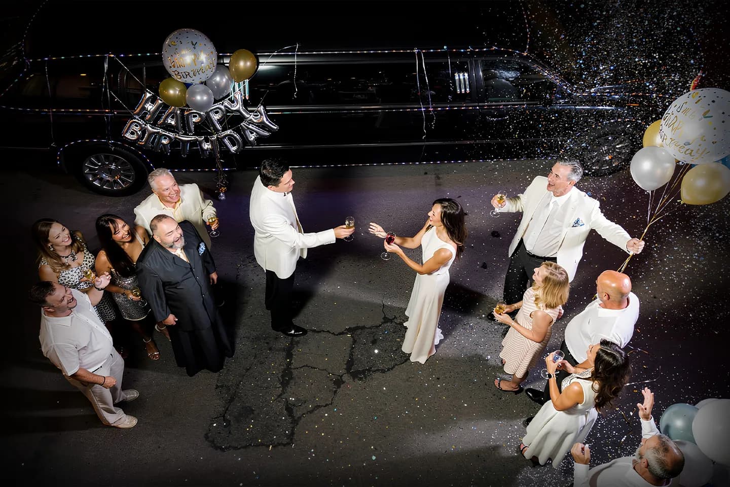 New York City Birthday Party Limo Service Stretch limousine for birthday party in New York City with chauffeur service