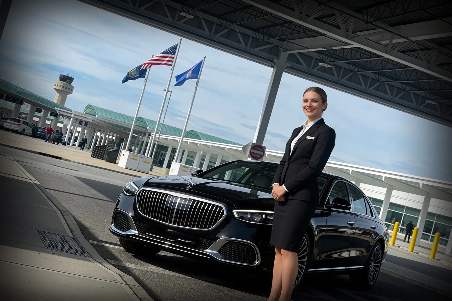 Long Island MacArthur (ISP) Airport Car Service Private luxury car service providing airport transfer at Long Island MacArthur Airport